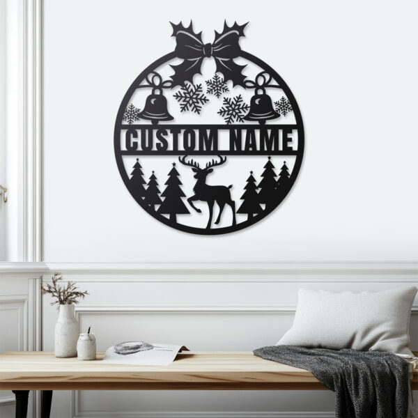 Personalized Deer Metal Sign - Image 2