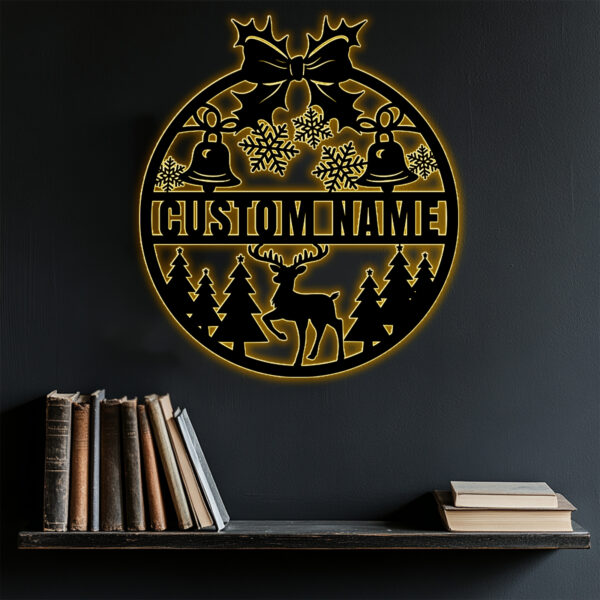 Personalized Deer Metal Sign - Image 3