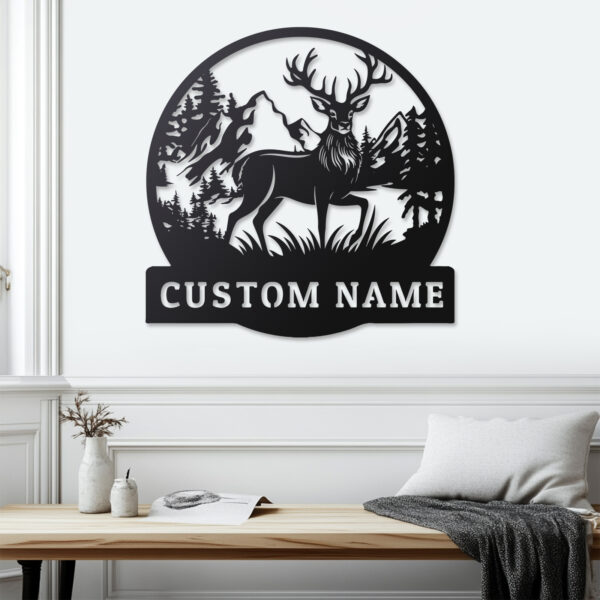 Custom Hunting and Deer Metal Sign - Image 3