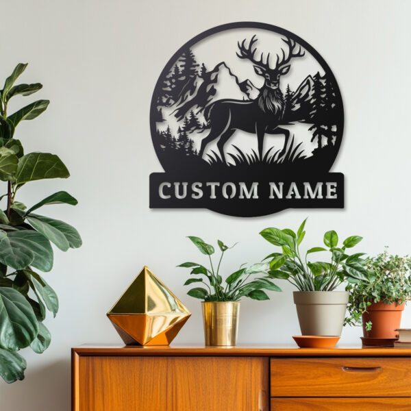 Custom Hunting and Deer Metal Sign