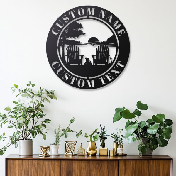 Personalized Nature-Inspired Metal Sign