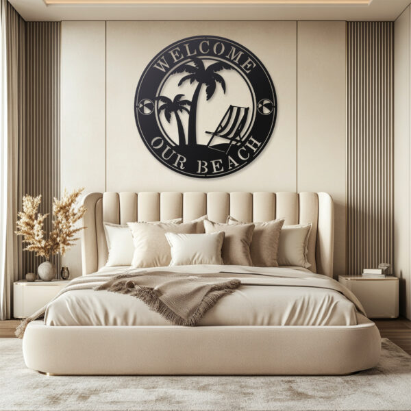 Personalized Palm Beach Metal Sign